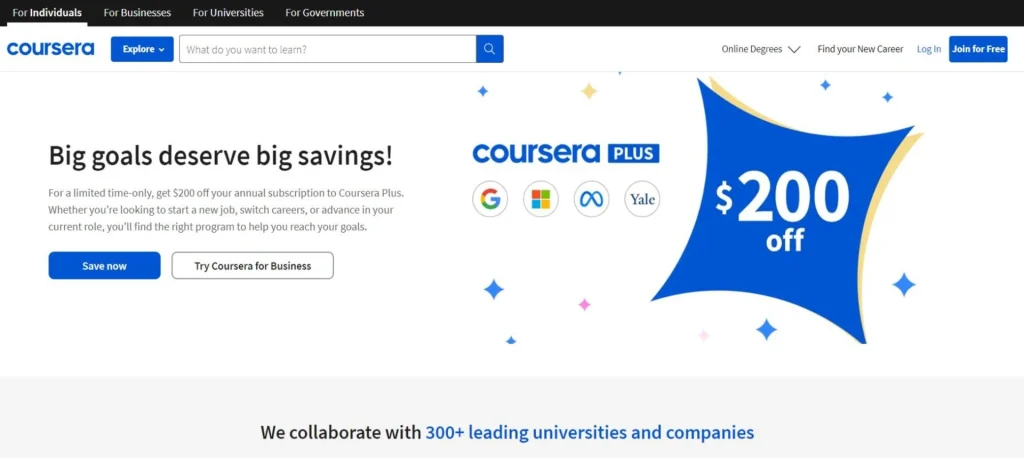 Coursera برای دوره‌های برنامه‌نویسی