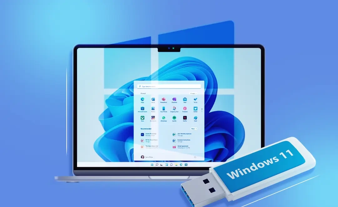 نصب ویندوز ۱۱ با فلش USB