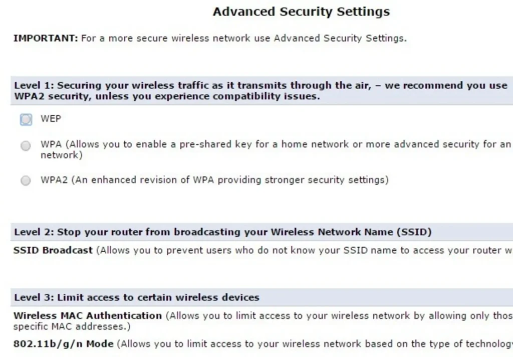 تنظیم روش رمزگذاری WPA2 یا WPA3