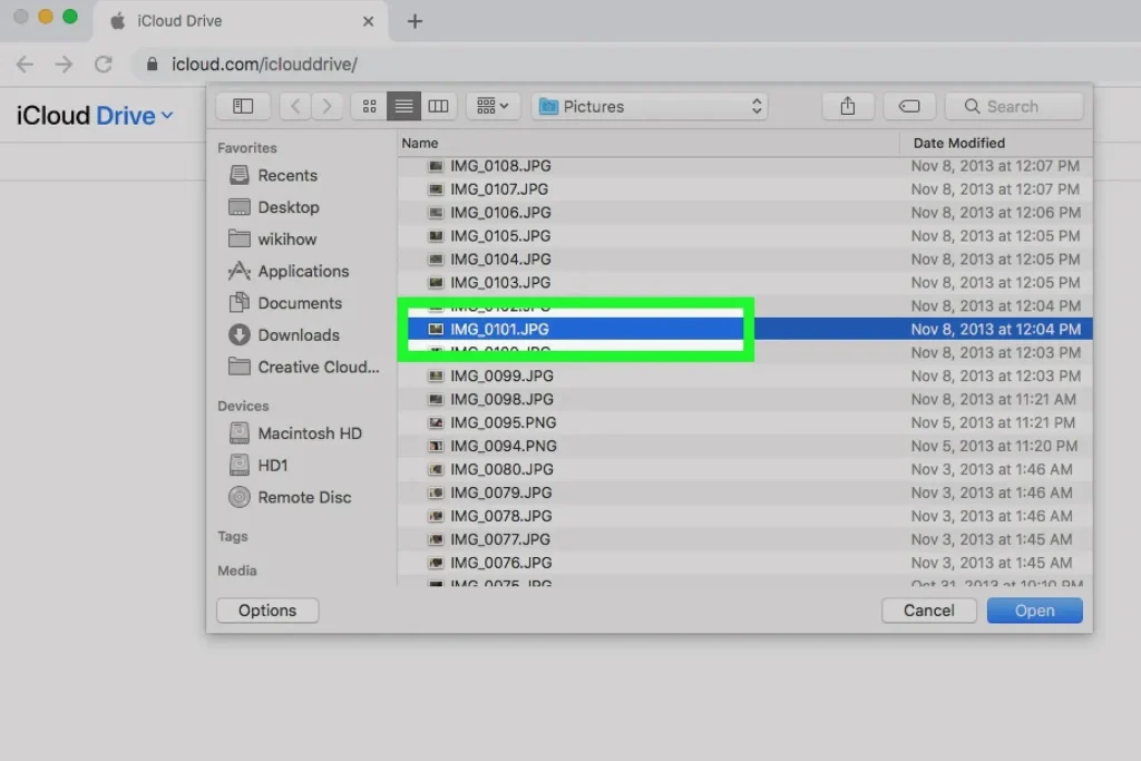 انتقال فایل به آیپد با iCloud Drive – مرحله 5