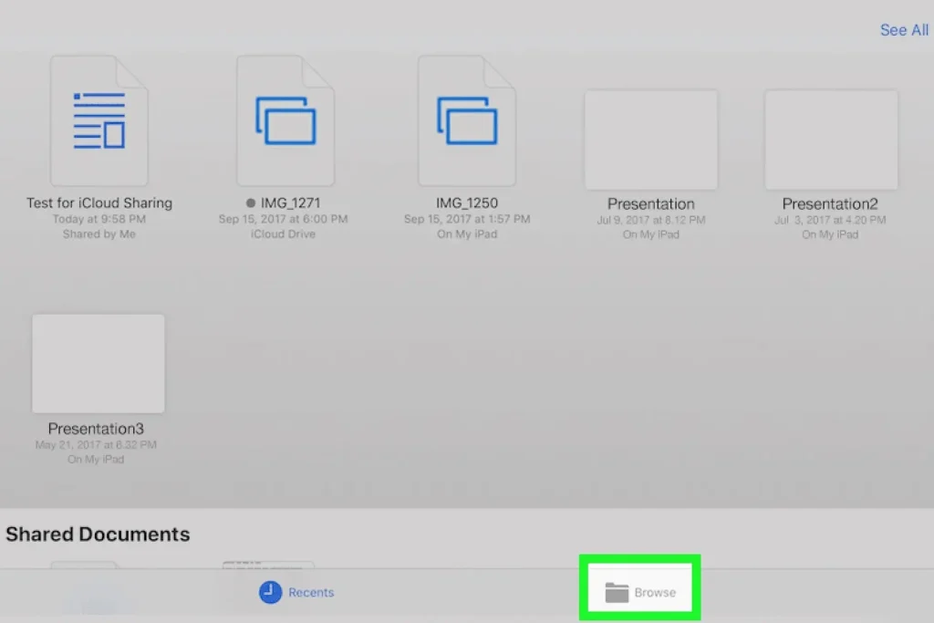 انتقال فایل به آیپد با iCloud Drive – مرحله 9
