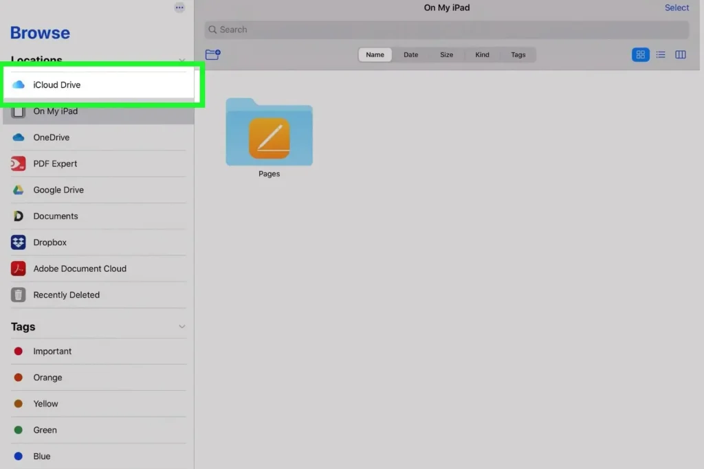 انتقال فایل به آیپد با iCloud Drive – مرحله 10