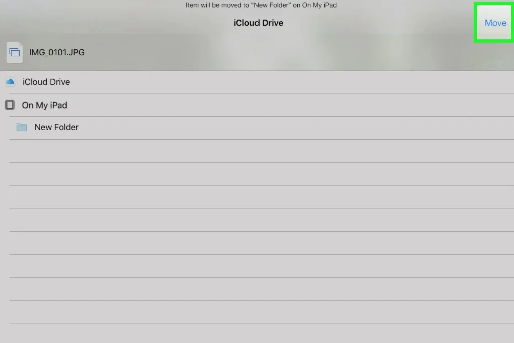 انتقال فایل به آیپد با iCloud Drive – مرحله 16