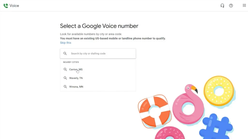 راهاندازی و ساخت شماره Google Voice – مرحله 2