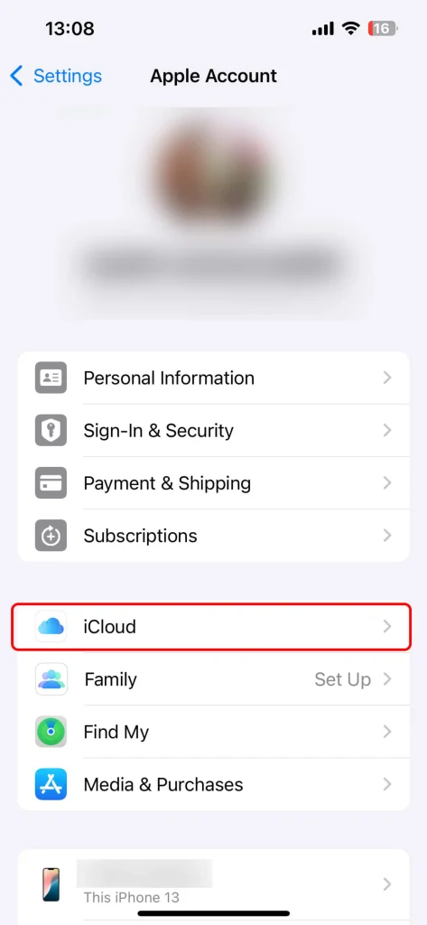 بکاپ واتساپ در آیفون و iCloud – مرحله 2