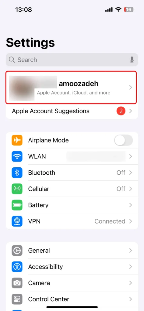 بکاپ واتساپ در آیفون و iCloud – مرحله 3